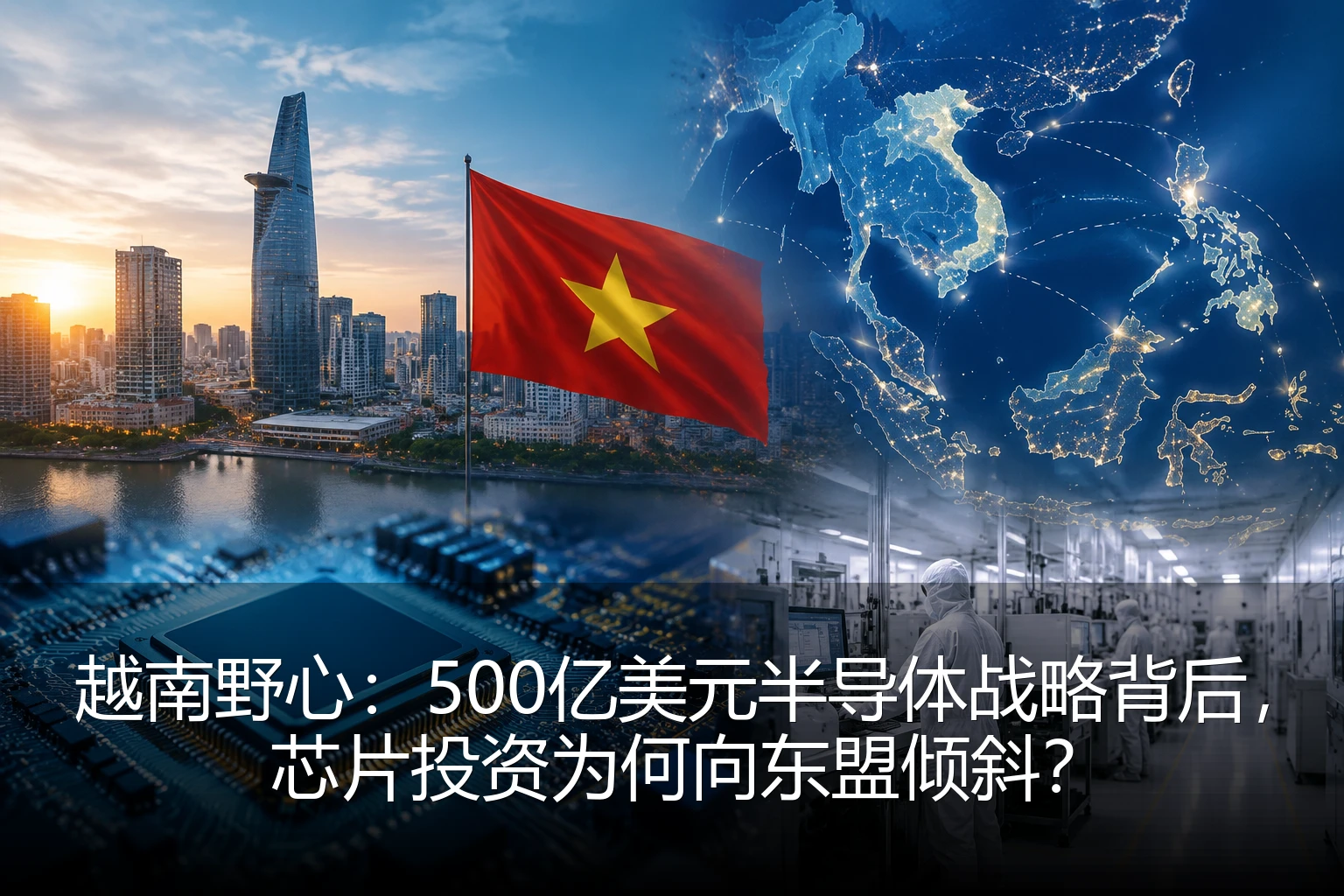 越南野心：500亿美元半导体战略背后，芯片投资为何向东盟倾斜？