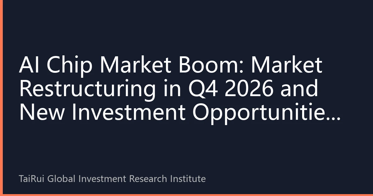 AI Chip Market Boom: Market Restructuring in Q4 2026 and New Investment Opportunities in Asia-Pacific
